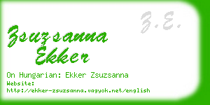 zsuzsanna ekker business card